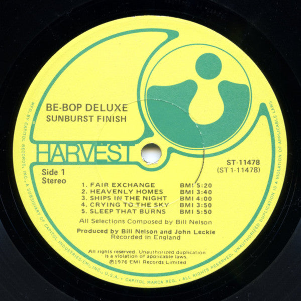 Be Bop Deluxe - Sunburst Finish