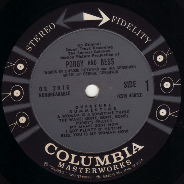 George Gershwin - The Samuel Goldwyn Motion Picture Production Of Porgy And Bess (An Original Sound Track Recording)