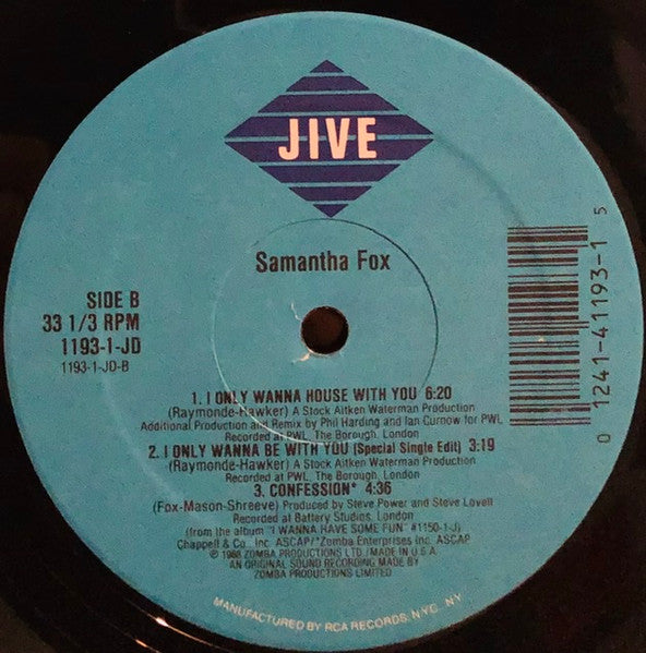 Samantha Fox - I Only Wanna Be With You