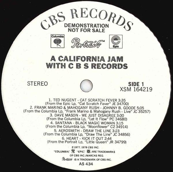 Various - A California Jam With C B S Records