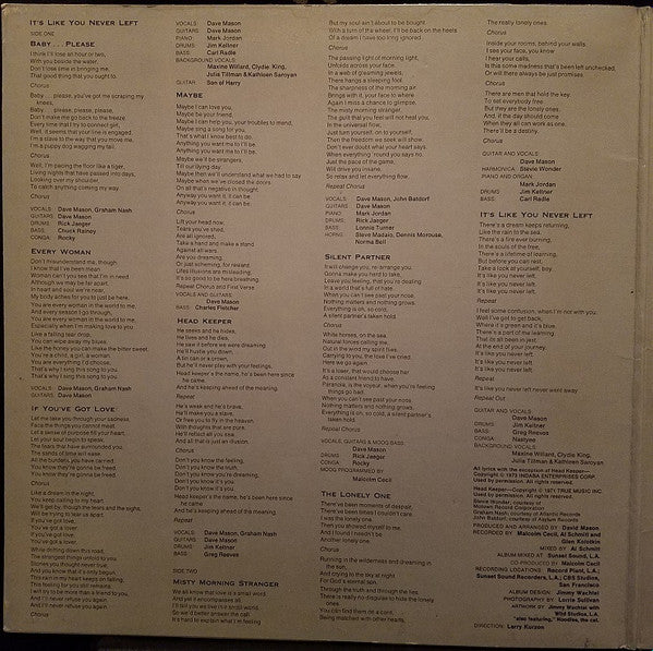 Dave Mason - It's Like You Never Left