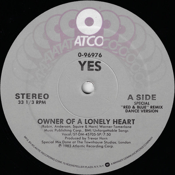 Yes - Owner Of A Lonely Heart