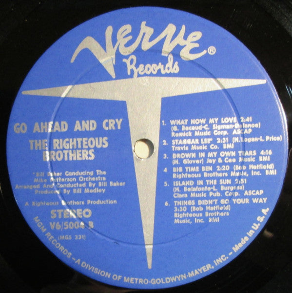 The Righteous Brothers - Go Ahead And Cry
