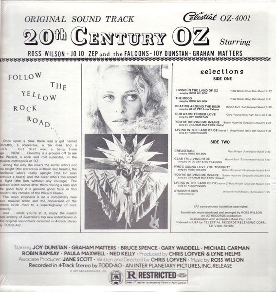 Ross Wilson (2) - 20th Century Oz—Original Soundtrack