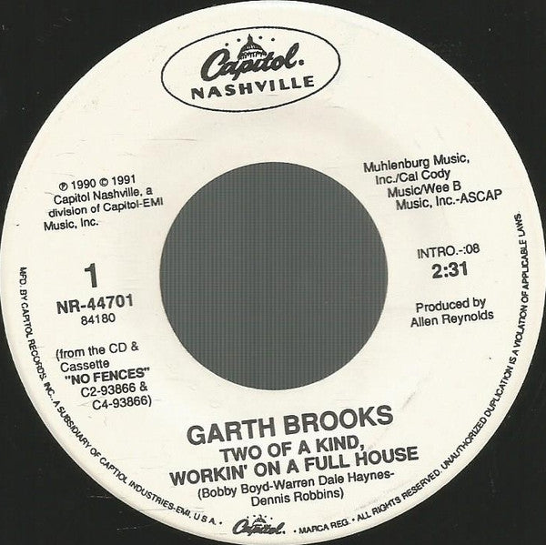 Garth Brooks - Two Of A Kind, Workin' On A Full House