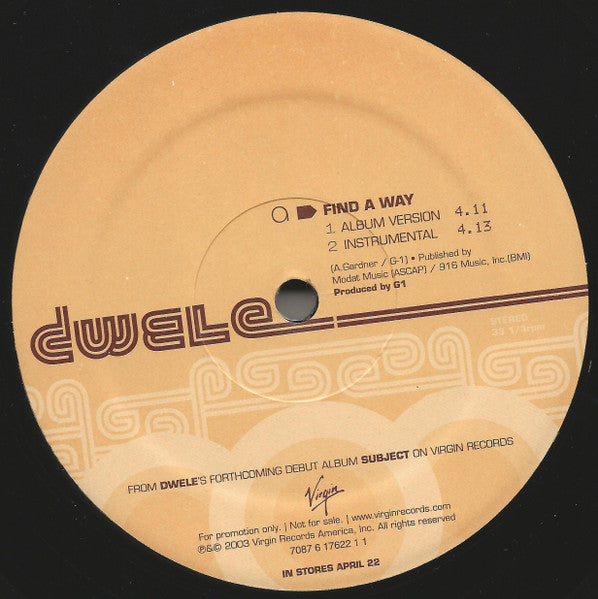 Dwele - Find A Way / Truth