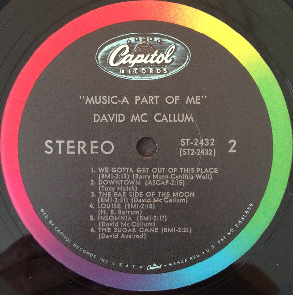 David McCallum - Music - A Part Of Me