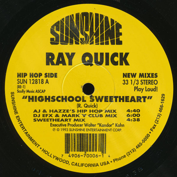 Ray Quick - Highschool Sweetheart