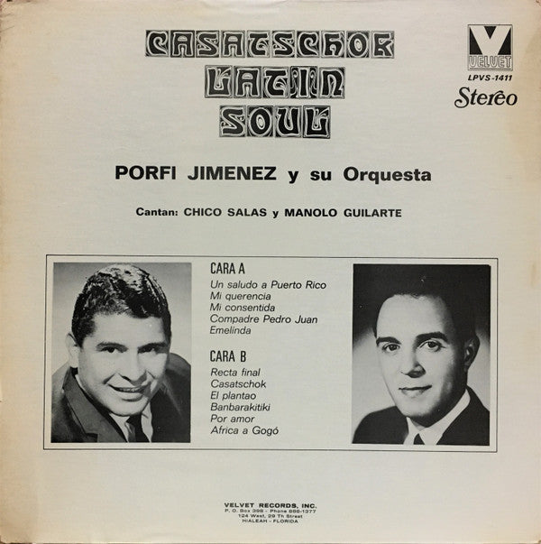 Porfi Jiménez Y Su Orquesta - Casatshok Latin Soul