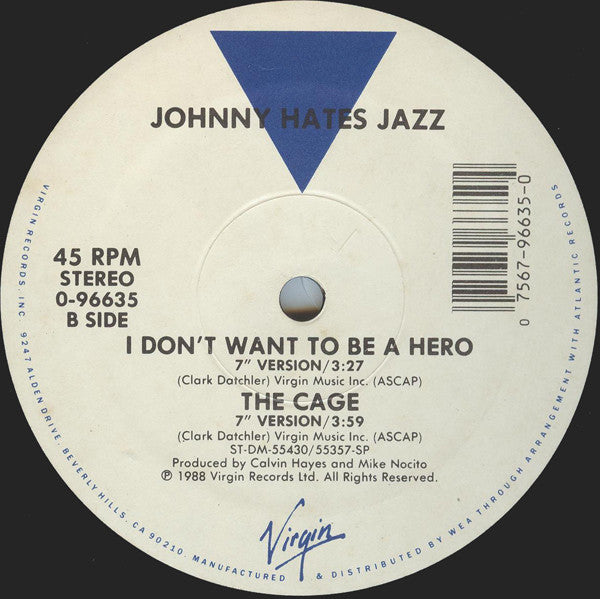 Johnny Hates Jazz - I Don't Want To Be A Hero