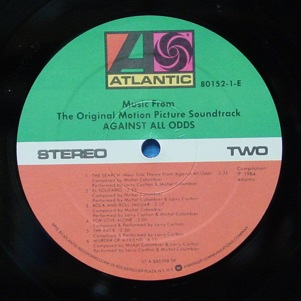 Various - Against All Odds (Music From The Original Motion Picture Soundtrack)