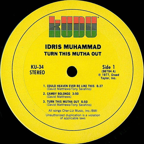 Idris Muhammad - Turn This Mutha Out