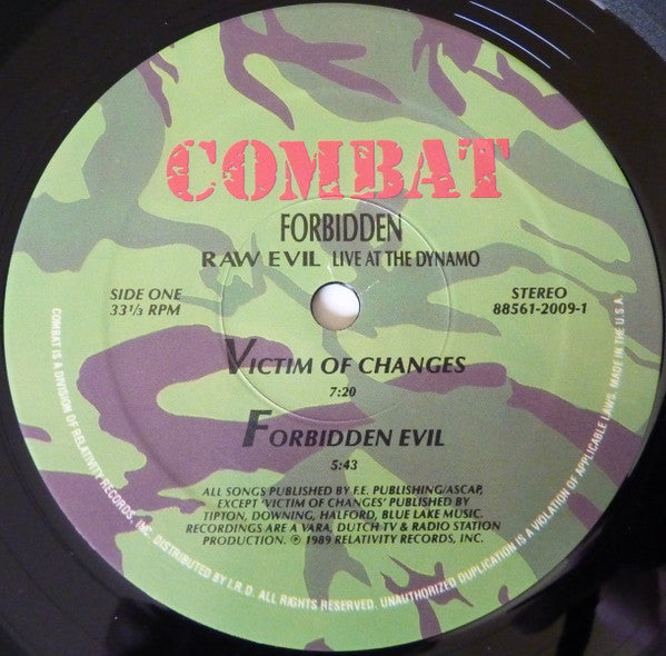 Forbidden (3) - Raw Evil - Live At The Dynamo