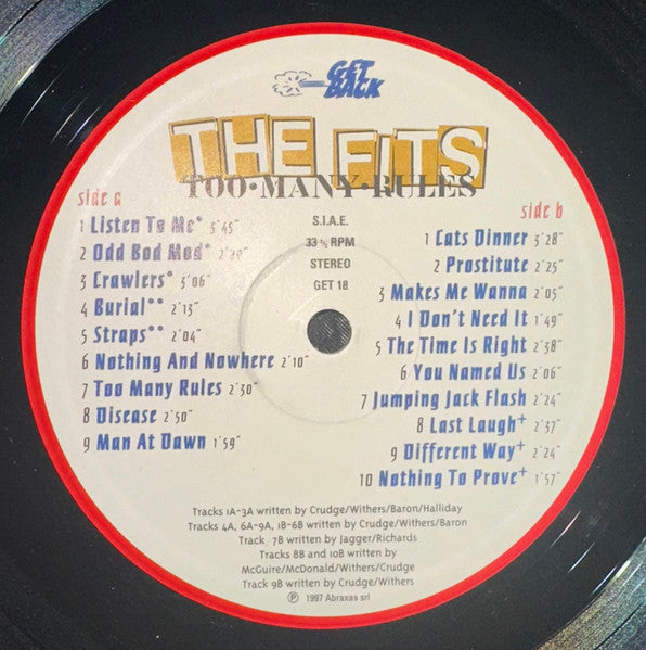The Fits - Too Many Rules