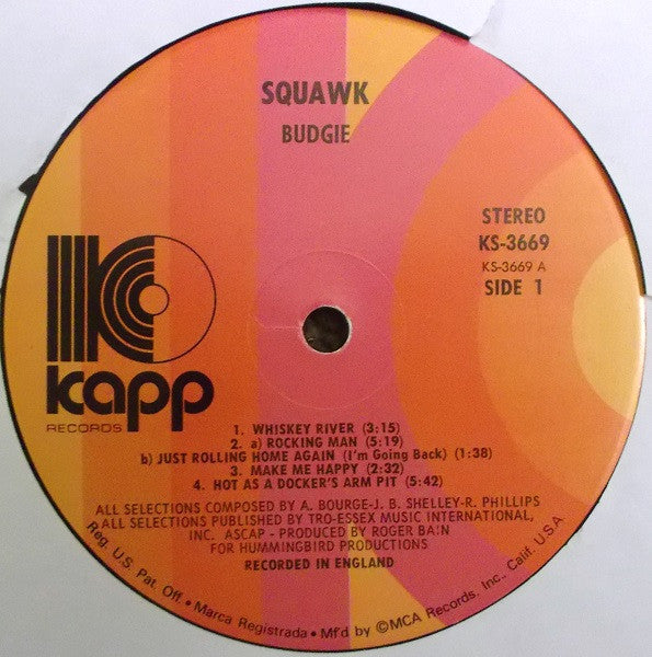 Budgie - Squawk