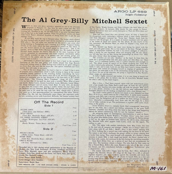 The Al Grey - Billy Mitchell Sextet - The Al Grey - Billy Mitchell Sextet