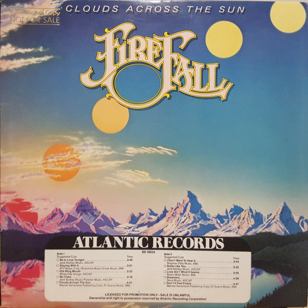 Firefall - Clouds Across The Sun