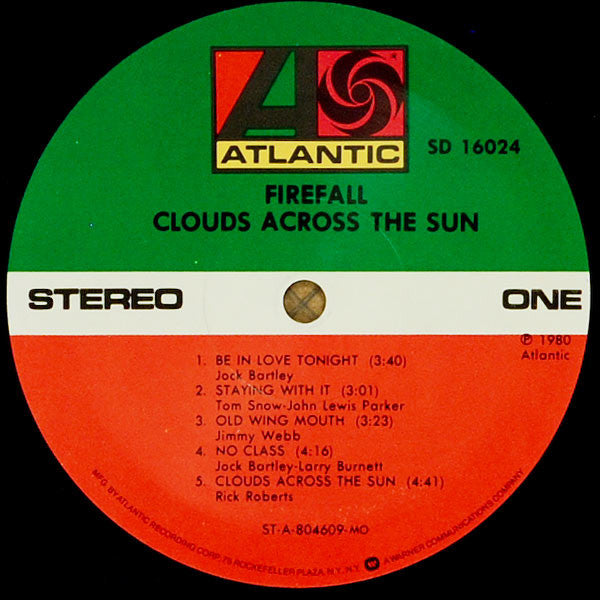 Firefall - Clouds Across The Sun