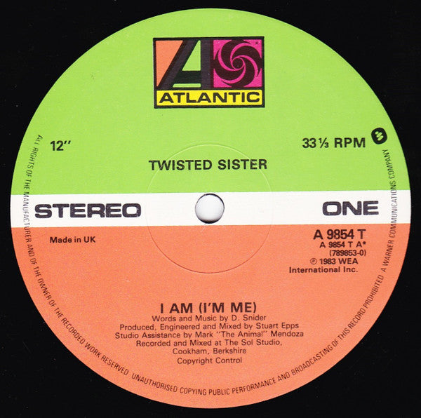 Twisted Sister - I Am (I'm Me)
