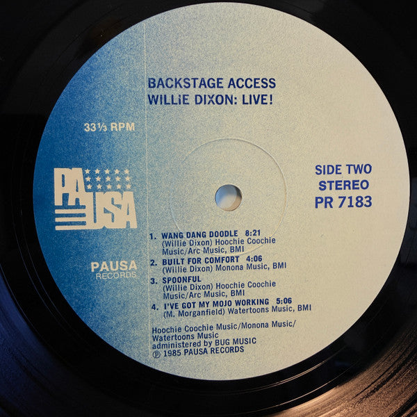 Willie Dixon - Live Backstage Access