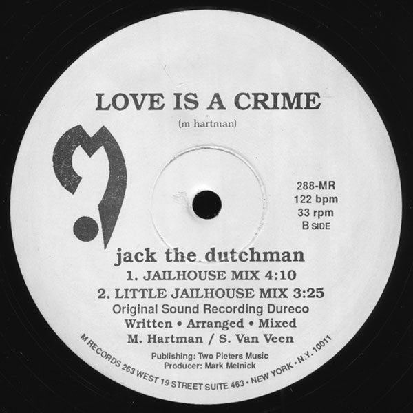 Jack The Dutchman - Love Is A Crime