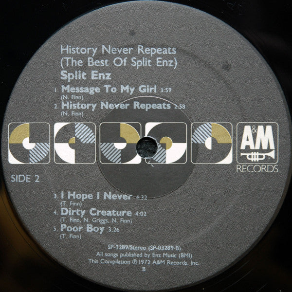 Split Enz - History Never Repeats (The Best Of Split Enz)