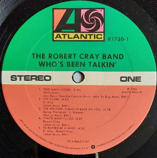The Robert Cray Band - Who's Been Talkin'