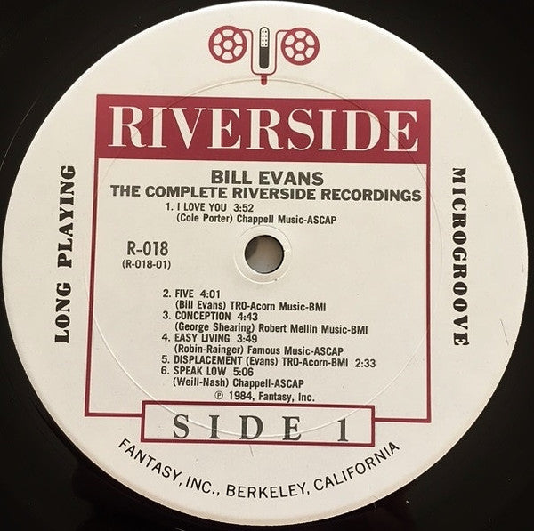 Bill Evans - The Complete Riverside Recordings [18LP BOX SET, 1984]