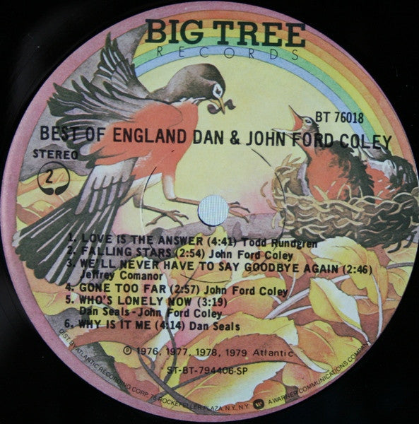 England Dan & John Ford Coley - Best Of England Dan & John Ford Coley