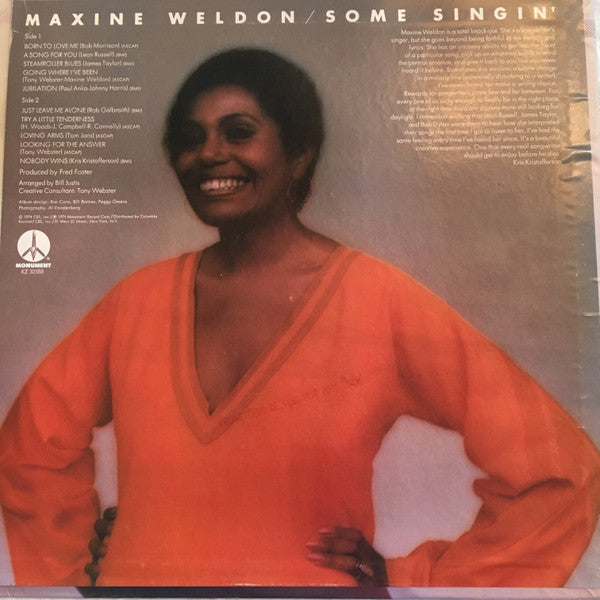 Maxine Weldon - Some Singin'