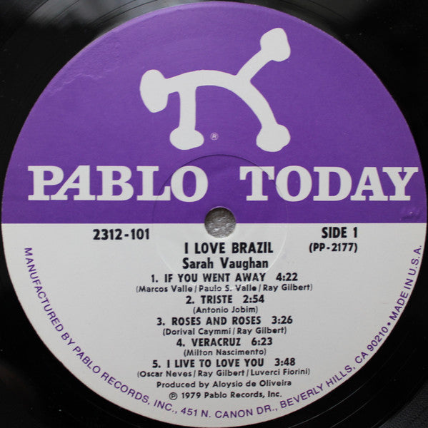 Sarah Vaughan - I Love Brazil!