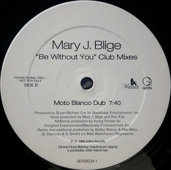 Mary J. Blige - Be Without You (Club Mixes)