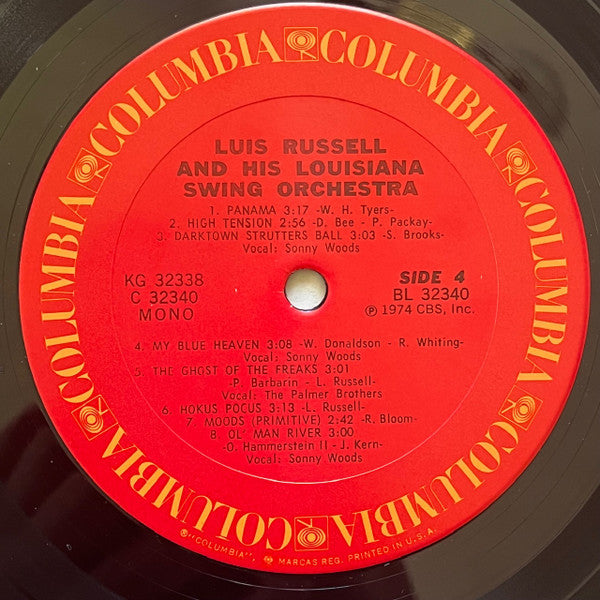 Luis Russell And His Orchestra - Luis Russell And His Louisiana Swing Orchestra (2LP, PROMO)