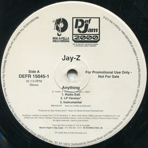 Jay-Z - Anything / Big Pimpin'