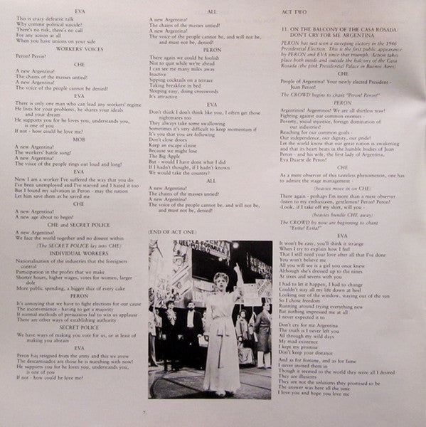 Andrew Lloyd Webber - Evita: Premiere American Recording