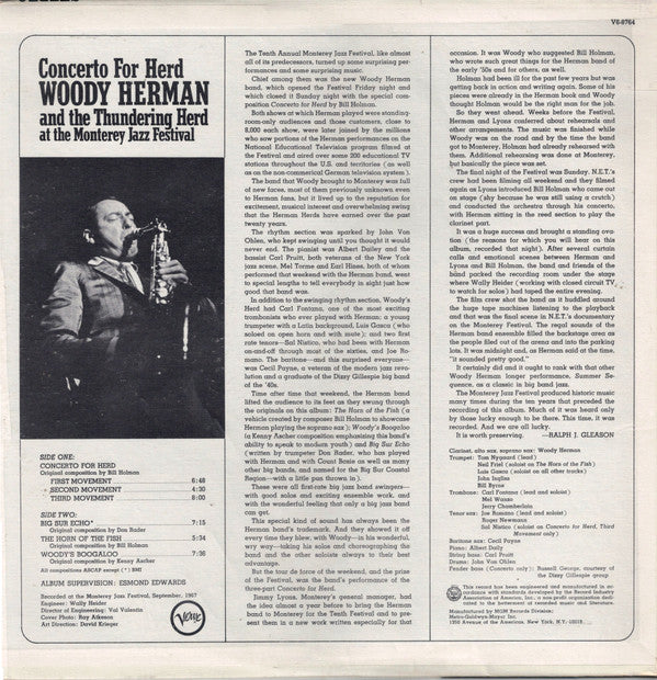 Woody Herman And The Thundering Herd - Concerto For Herd