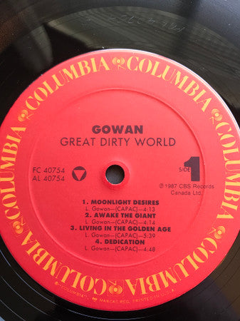 Gowan - Great Dirty World