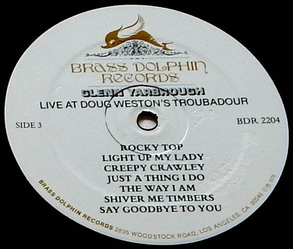 Glenn Yarbrough - Live At Doug Weston's Troubadour