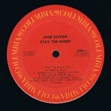 Jane Olivor - Stay The Night