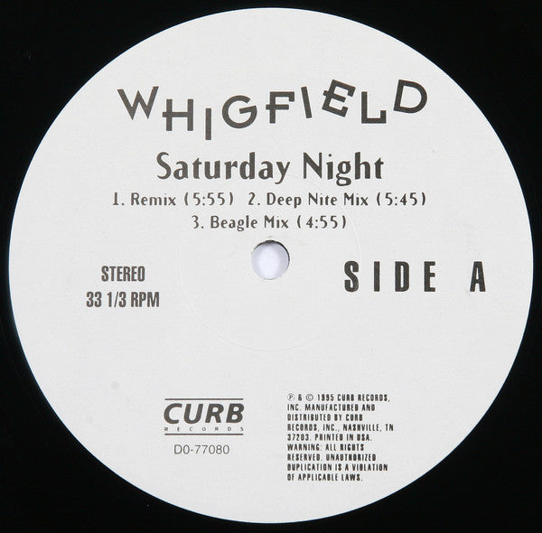 Whigfield - Saturday Night