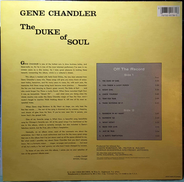 Gene Chandler - The Duke Of Soul