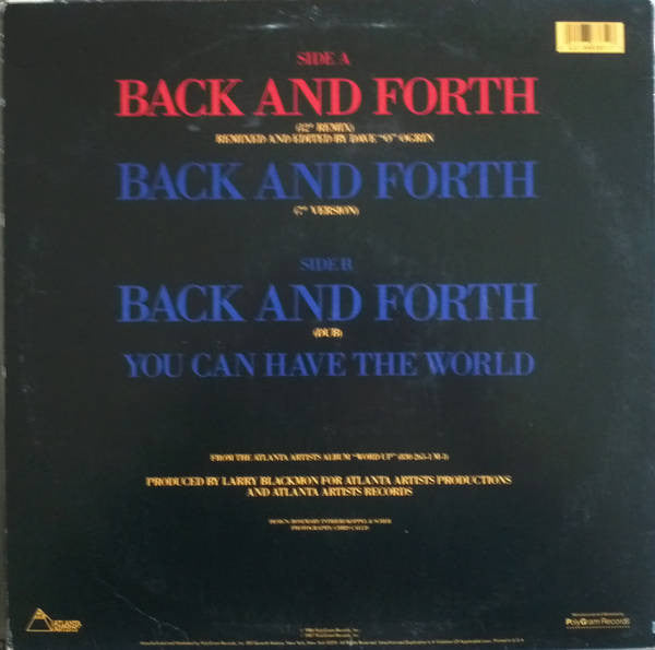 Cameo - Back And Forth