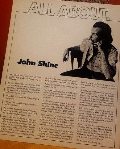 John Shine - Songs For A Rainy Day