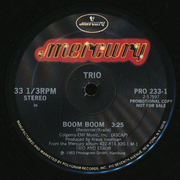 Trio - Boom Boom