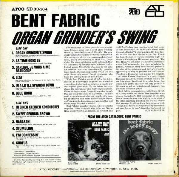 Bent Fabric - Organ Grinder's Swing