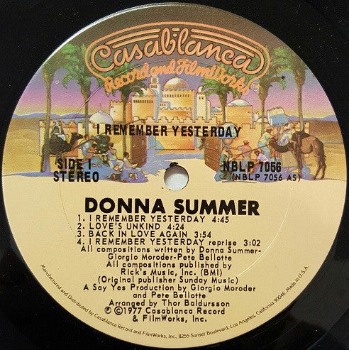 Donna Summer - I Remember Yesterday