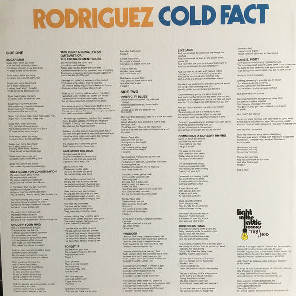 Sixto Rodriguez - Cold Fact