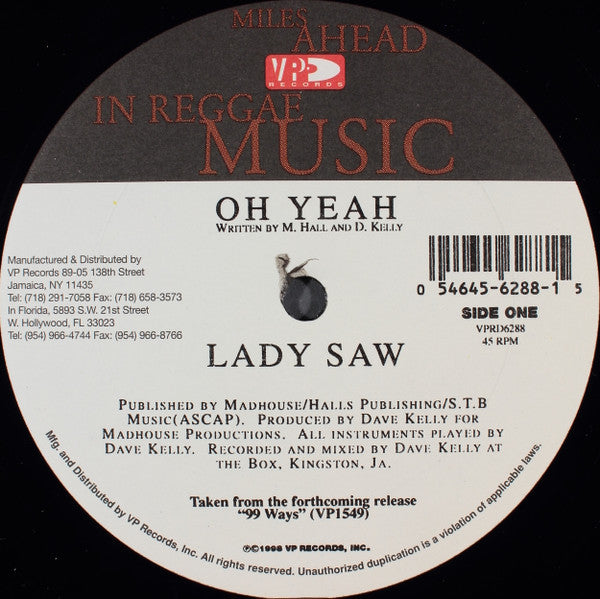 Lady Saw - Oh Yeah / No Matta Me
