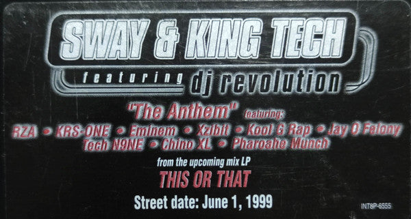 Sway & King Tech - The Anthem \ Underground Tactics