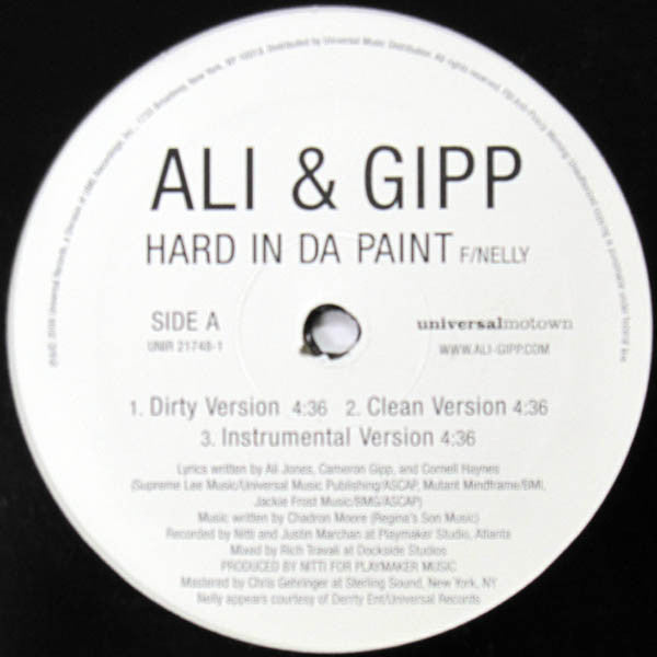 Ali & Gipp - Hard In Da Paint